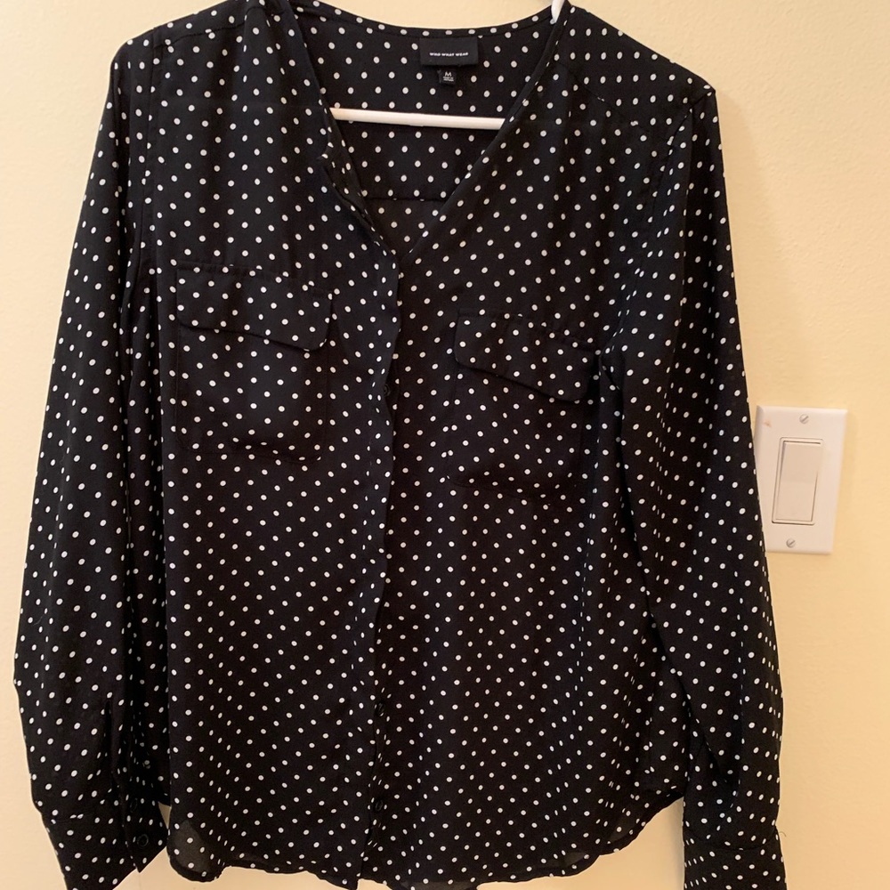 Polka Dot Blouse Size M